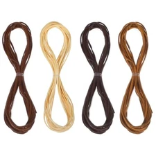 4 Pcs Leather Cord Thread, Leather Shoes Laces String Suede String for Beading 