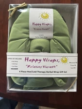 Happy Wraps Hot/Cold Therapy Herbal Set: Neck Wrap, Herb Pack, Eye Pillow