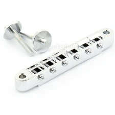 NEW Gotoh GE104B ABR-1 Tunematic Tune-o-matic Bridge w/ M4 Threaded Posts CHROME