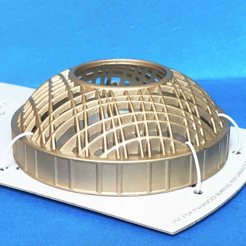 YANKEE CANDLE IllumaLid CLARIDGE Gold Lattice Large 22 oz Jar Candle