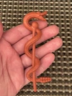 Masters of the universe Vintage 1985 RATTLOR Staff Brown Snake Matte Sheen