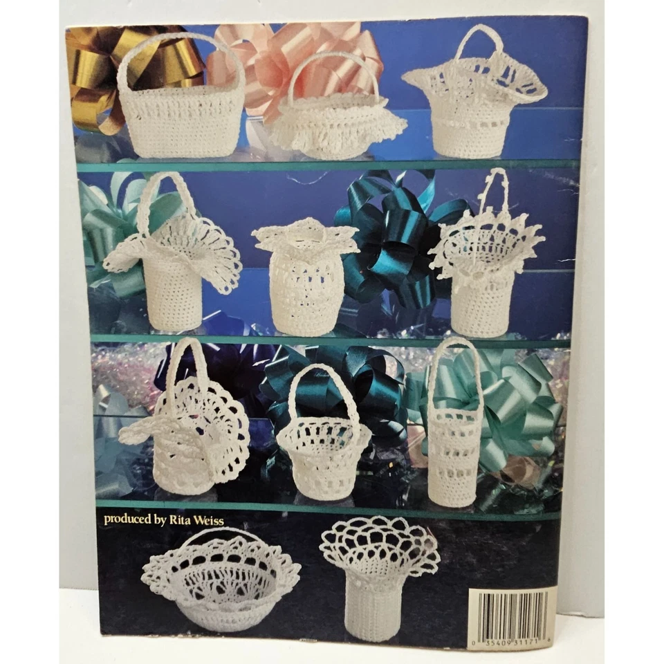 Crochet Bitty Baskets Reta North American School Of Needlework 11 Designs In Thr - Image 2 of 3