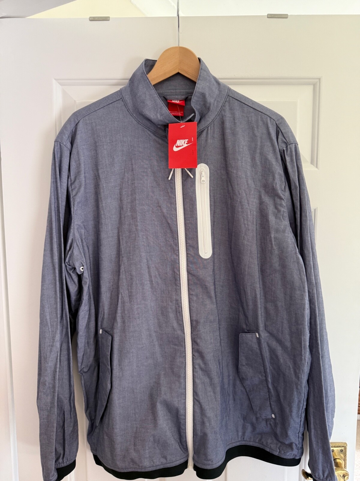 Chaqueta de laboratorio Nike X Fragment Design tenis ligera para hombre XL 668828-410 NUEVA CON ETIQUETAS