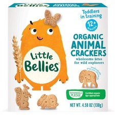Organic Animal Crackers Toddler Snack Pack of 5 x 4.58 oz Individual Packs 