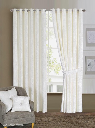 Modern Beautiful Design Heavy Crushed Velvet Ready Made SANTIAGO Curtains Pair - Picture 71 of 78
