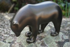 POM07 OURS BRUN POMPON FIGURINE FRANCOIS POMPON SCULPTEUR 1855 1933 MUSEE 16 CM