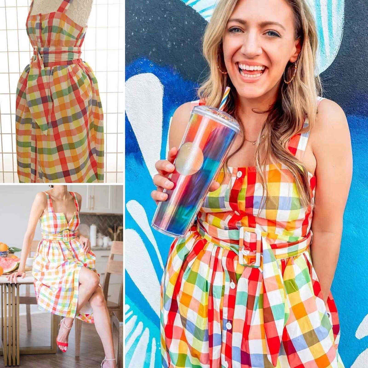 Target plaid cheap dress