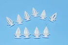 10pcs Jaguar Plastic White Door Panel Trim Clamp