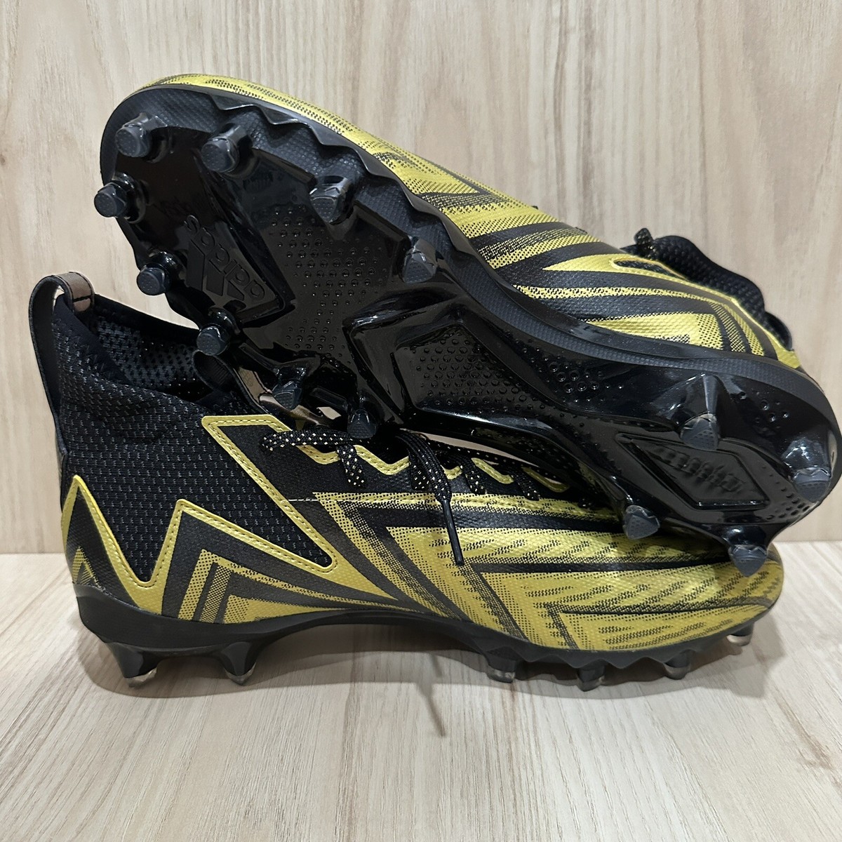 【新品未使用26.0cm】adidas Freak 23 アメフト スパイク NEW! Adidas Freak 23 Inline Football Cleats Black/Gold