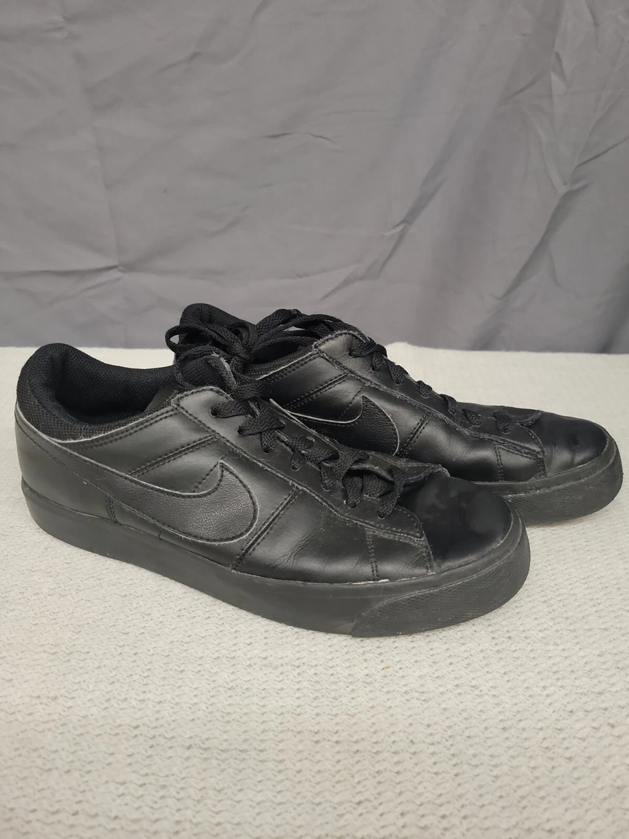 NIKE Match Supreme 631656-020 Black Leather LowTop Men Trainer Sneakers Size 8.5