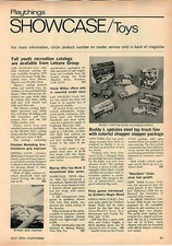 1970 ADVERT Buddy L Toy Truck Article Display Catons Packaging