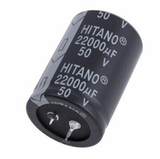 Condensatore elettrolitico 22000uF 50V Snap-IN Hitano 35x50mm serie ELP