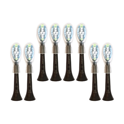 8x Philips Sonicare DiamondClean C3 Premium Replacement Heads | Black | w/o Box