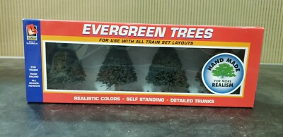 Walthers / Life-Like #433-1907 - HO Scale Evergreen Trees (4) Trees/Box - MIB