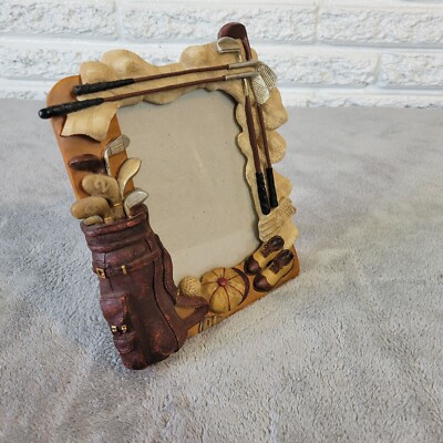 3D Golf Resin Photo Frame 3.5x5 Sports Themed Picture Frame Father's Day Gift