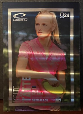 DGPT 2024 Keite Latte RAINBOW Disc Golf Trading Card Serial # 10/10 FPO36