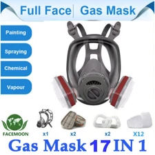 17IN1 6800 Large Full Face Gas Mask Respirator Spraying Painter Car Painting USA