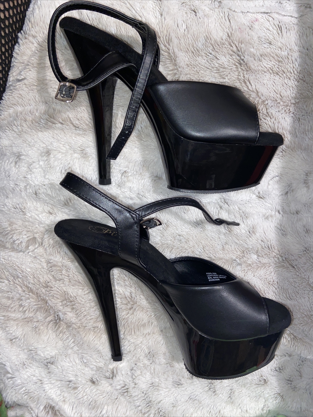 6" Black Clear Basic Platforms Stripper Pole Danc… - image 5