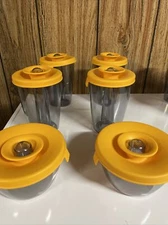 Vacu Vin Popsome Tomorrow’s Kitchen Containers Orange Silicone Lid Airtight