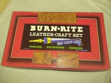 Burn Rite Air Cooled Electric Wonder Pen Wood Burning Set Etching Leather Vtg