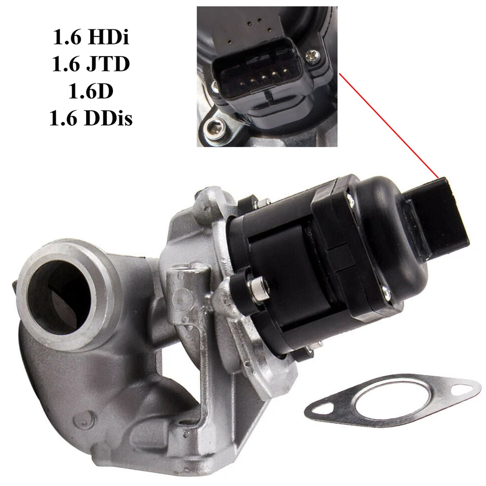 Vanne Valve EGR 1.6 HDI 1618NR PEUGEOT 206 207 307 308 407 PARTNER EXPERT 1,6l - Imagen 3 de 4