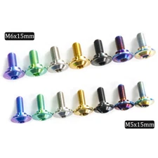 Titanium Steps Screws M5×15mm M6×15mm Internal Torx Flying saucer head Bolts 