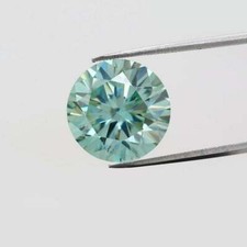 4.50 Cts Loose Decorato Blu Creato IN Laboratorio Diamante per Anello Chiarezza