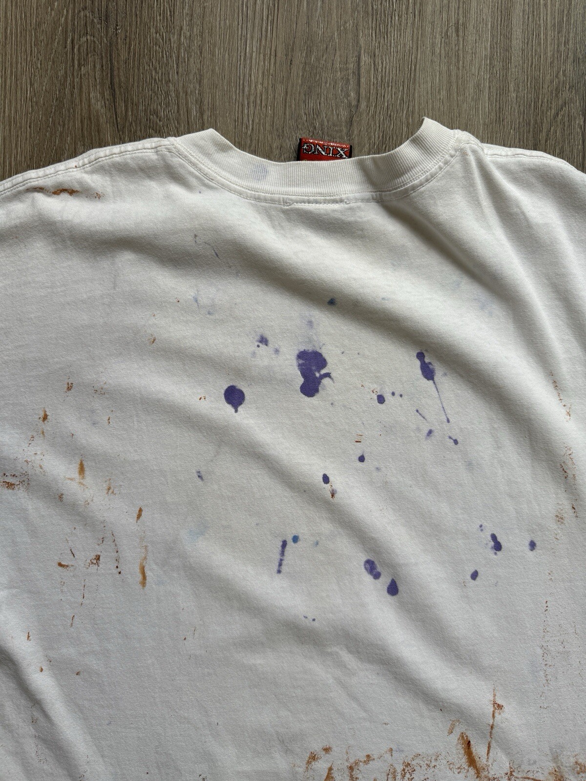 Vintage 90s Sloth Goonies Movie Promo Paint Splatter Large Shirt Rare Art image 9