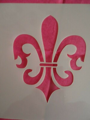 New  Stencil - FLUER-DE-LIS 5'' X 5'' 