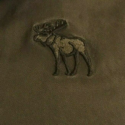 Abercrombie & Fitch Boy's Adirondack Sherpa Lined Moose Logo Jacket Size: M - Picture 2 of 7