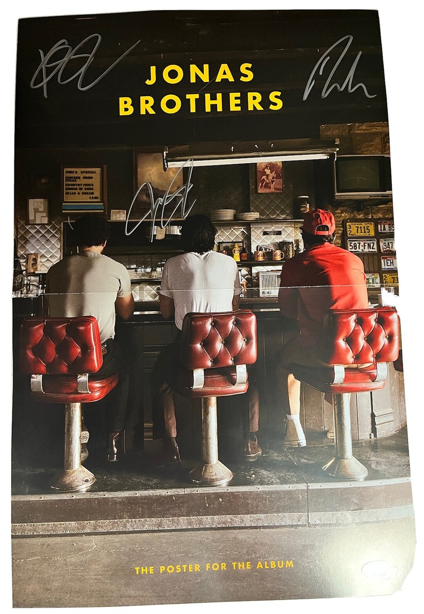 Jonas Brothers Signed The Poster The Album 11x17 Poster