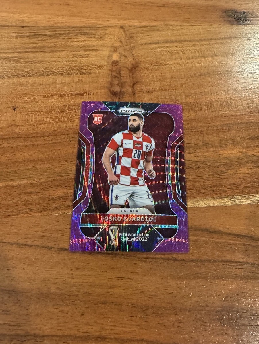 Josko Gvardiol 2022 Panini Prizm World Cup Purple Wave Prizm /99