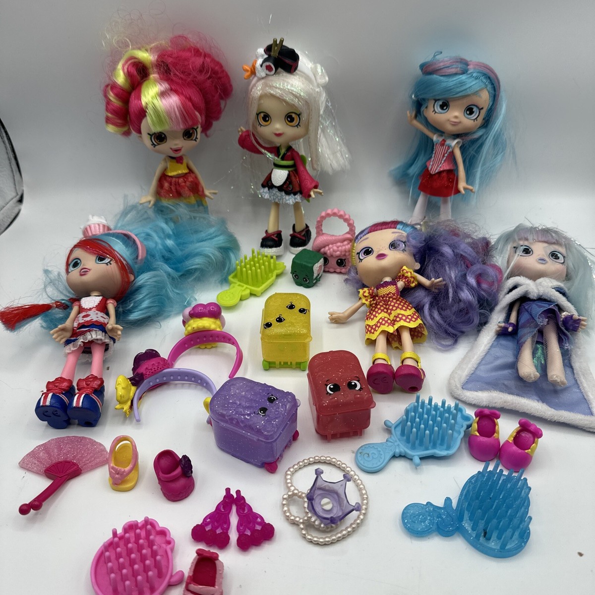 Lot Of Shopkins Shoppies Dolls Replacement Accessories Sarah