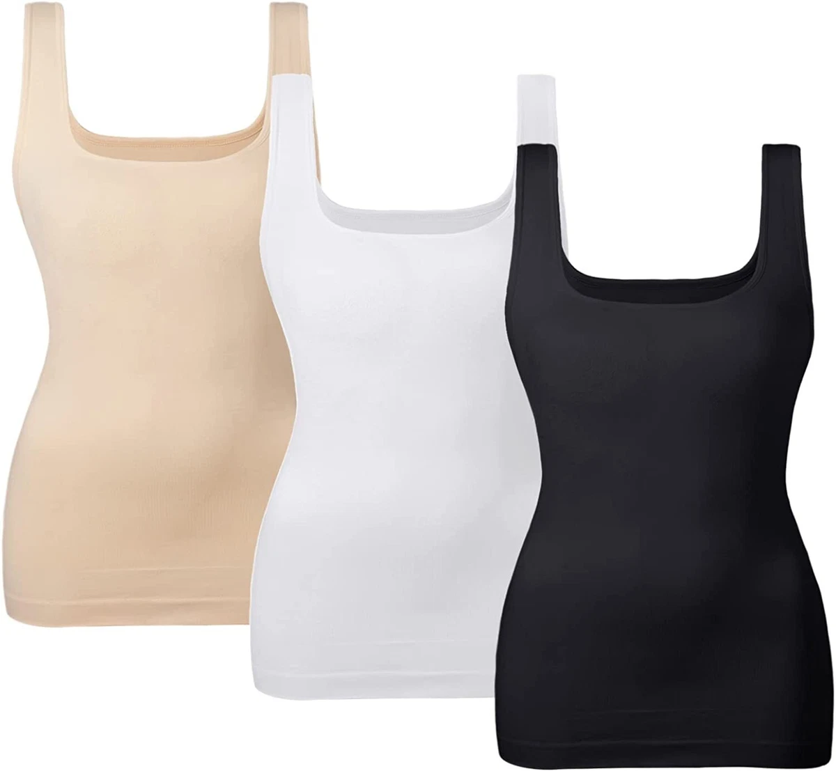  EUYZOU Women 2PK Shapewear Tummy Control Tank Tops