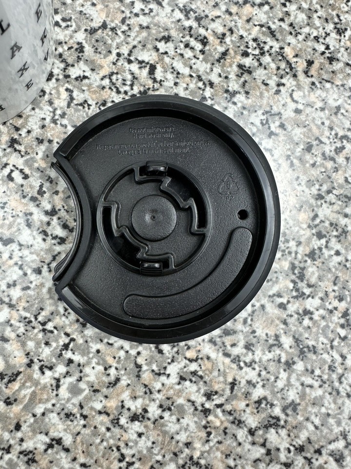 Starbucks 2016 Ceramic Travel Tumbler Coffee Mug 12 oz Word Search