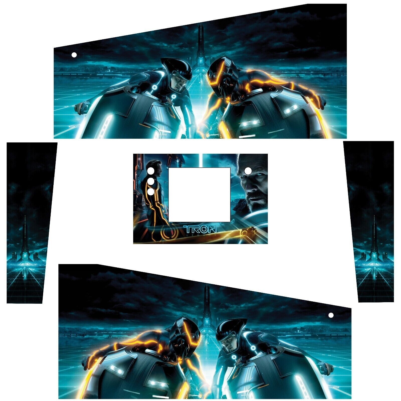 Stickers Tron Legacy flipper kit de decoration vinyle pour pincab