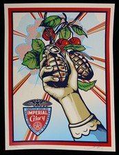 SHEPARD FAIREY Imperial Glory 2011 Original Siebdruck SIGNIERT OBEY GIANT