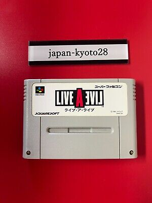 Live a Live SNES SQUARE Super Famicom Box From Japan