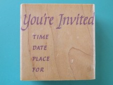 You're Invited Any Occasion Party Invitation HERO ARTS Rubber Stamp