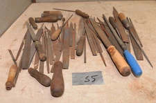 55 US made vintage files collectible blacksmith machinist jeweler tool lot S5