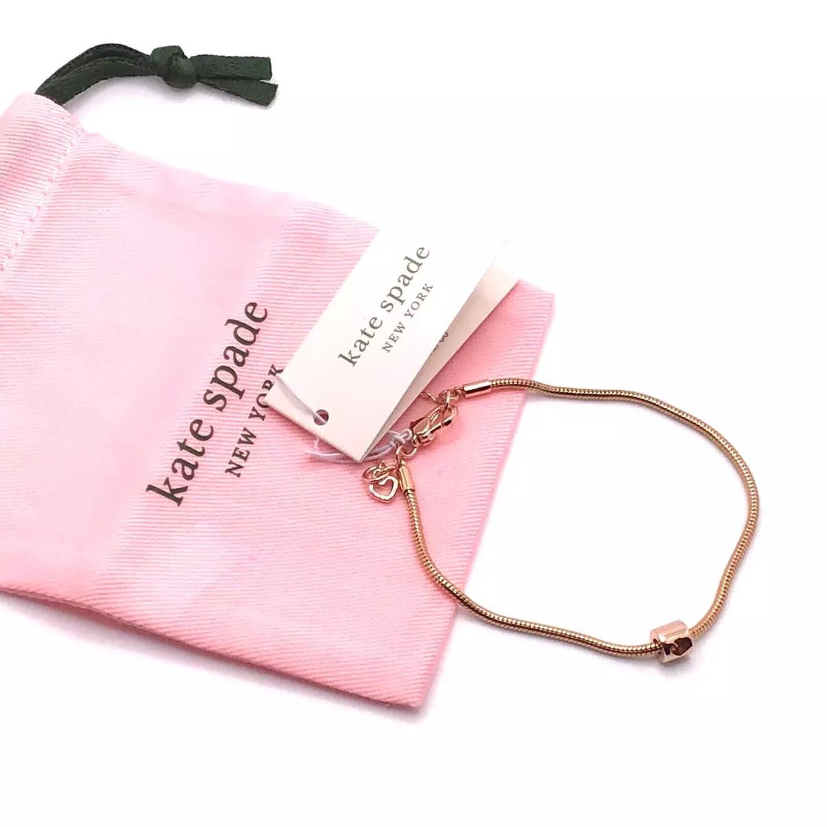 NWT Authentic Kate Spade CIRCLE Rose Gold Slider Adjustable