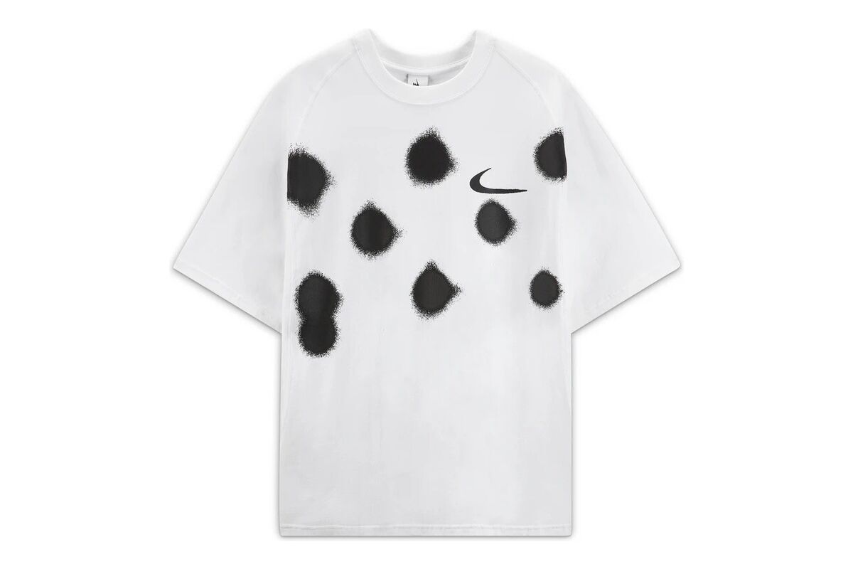 Nike x Off-White Short-Sleeve White Spray Dot Top Tee T-shirt Size