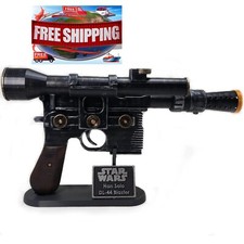 NEW Han Solo DL-44 Blaster with Stand - Handmade Prop for Cosplay Enthusiasts 