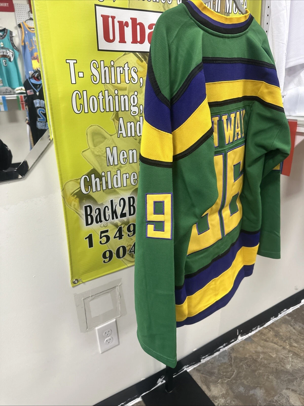 D-5 Mighty Ducks #96 Charlie Conway Hockey Jersey Movie