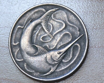1968 Singapore 20 Cents Swordfish | eBay