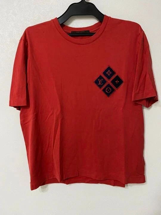 Cheap Red Louis Vuitton Logo T Shirt, Louis Vuitton T Shirt Men