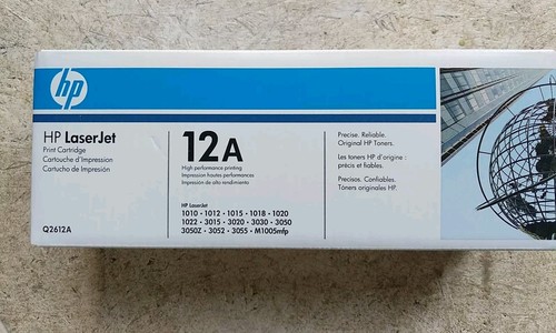 NEW GENUINE HP LASERJET 12A Q2612A BLACK PRINT CARTRIDGE !