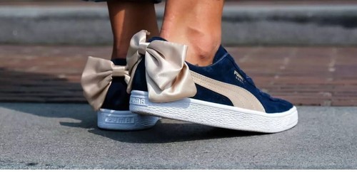 Puma Suede Bow Varsity Women's Blue Gold 367732 02 UK 4.5 Eur 37.5 - RRP:£89.99 - Picture 4 of 11