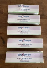 375 Safe n' Simple SNS80775 No-Sting Skin Barrier Film Wipes Expires 02/2025
