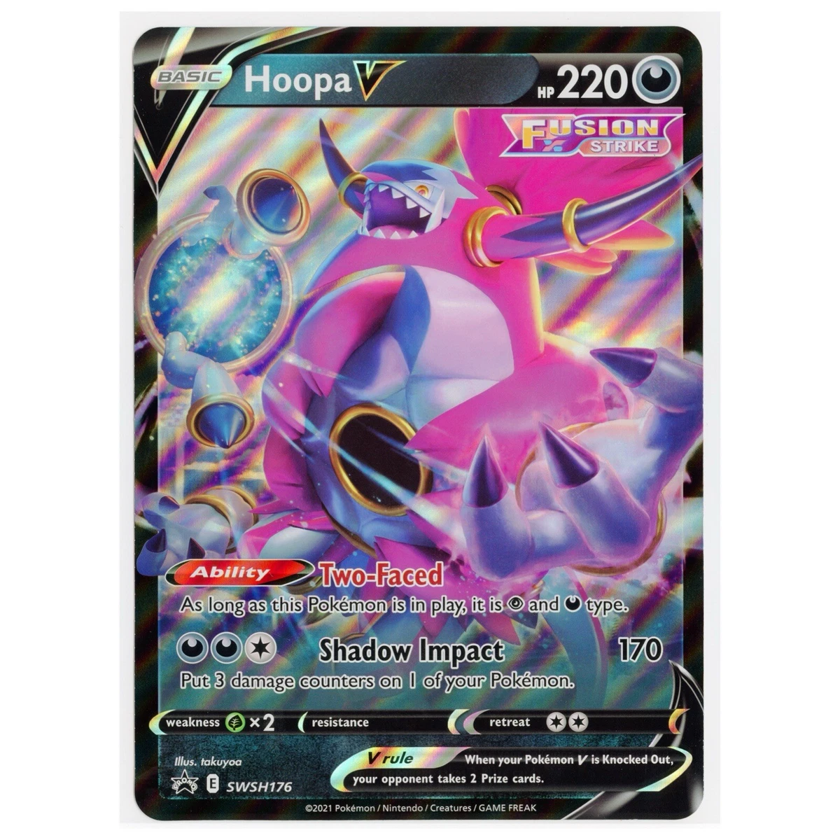 hoopa v pokemon card Pokemon TCG (Japanese) - Hoopa V Full Art Holographic Card 066/100 main image 0
